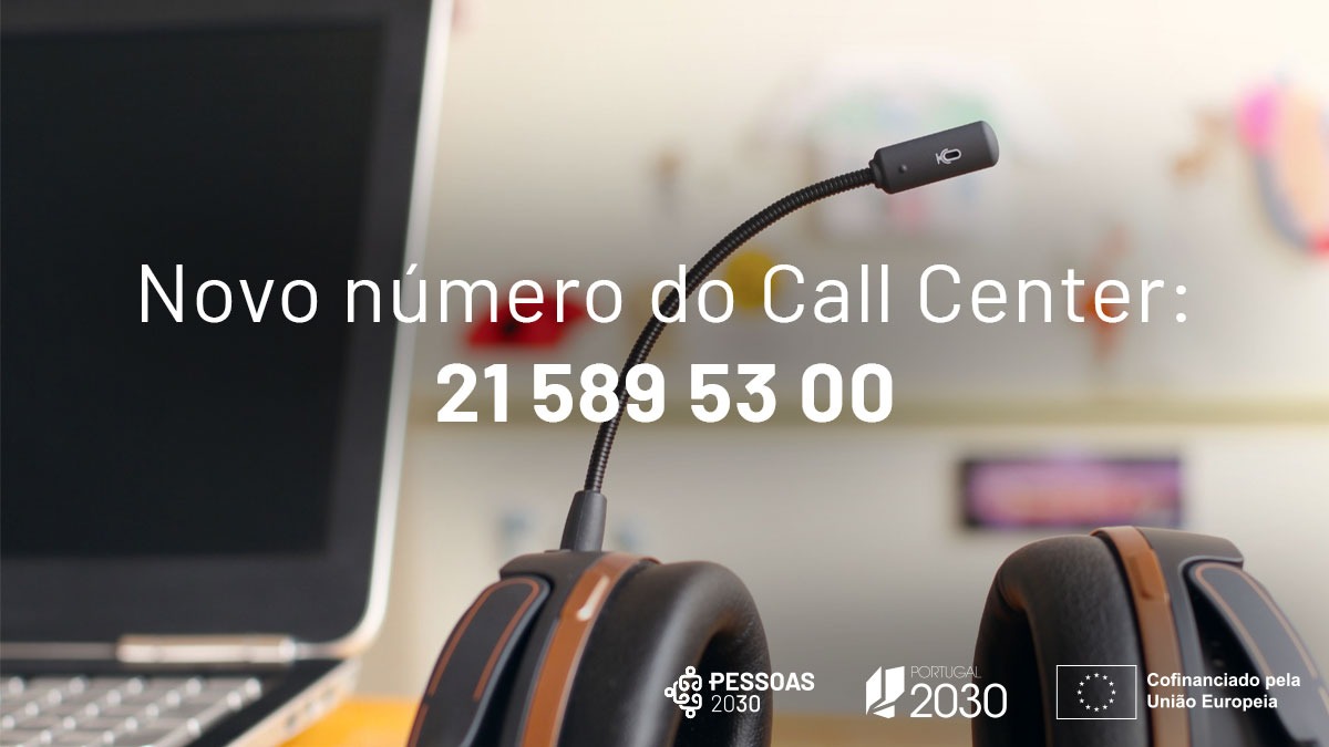 Novo número do call center do PESSOAS 2030