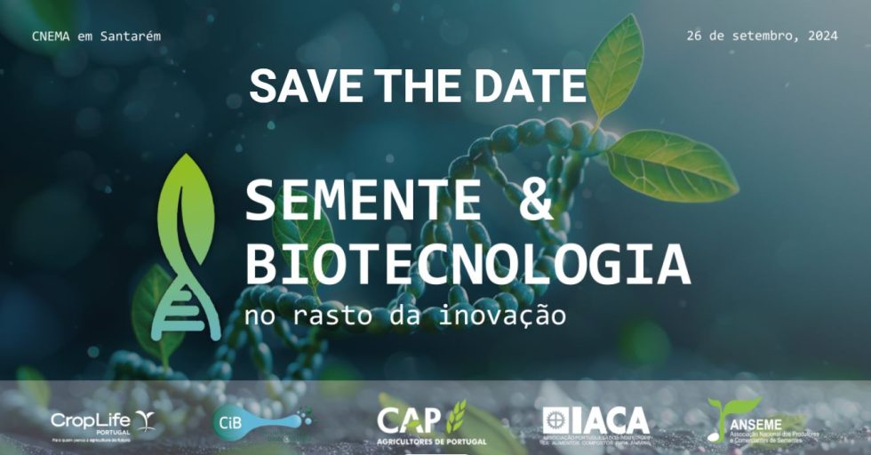 Imagem gráfica: Seminário «Semente & biotecnologia: no rasto da inovação»