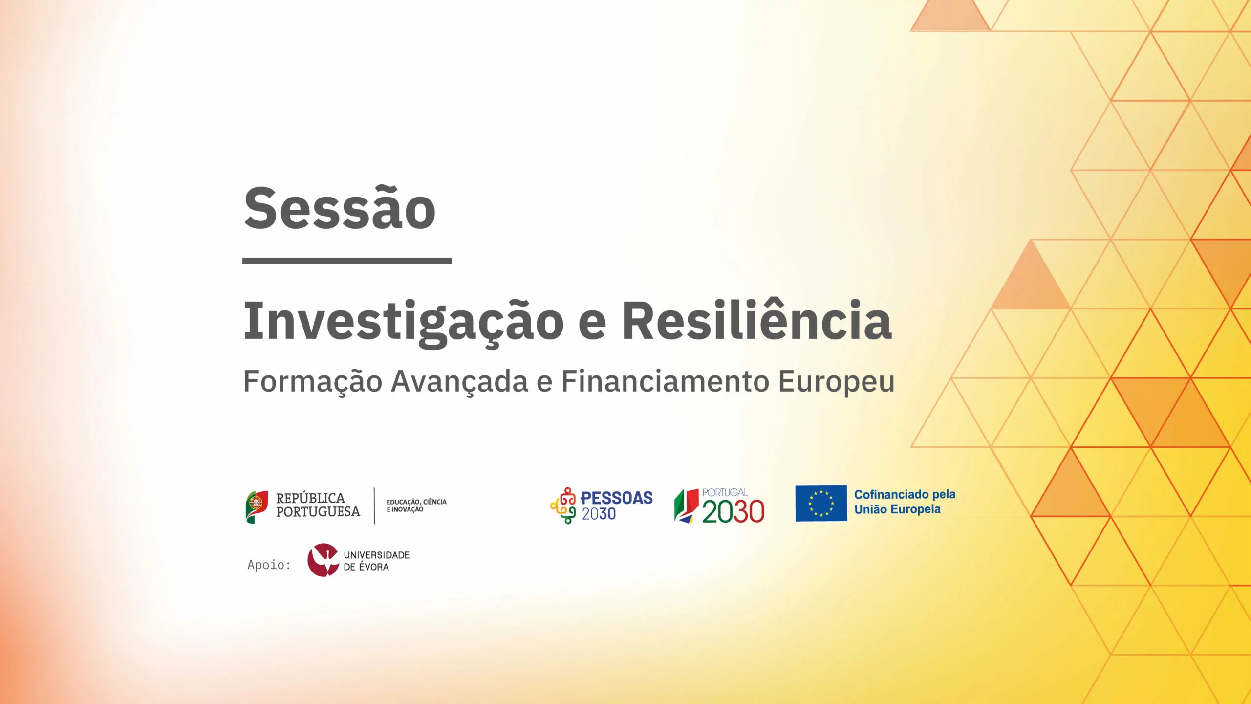 Sessão: Investigação e Resiliência