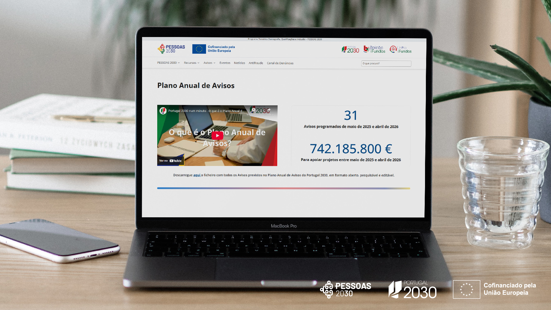 Disponível o Plano Anual de Avisos do PESSOAS 2030 para os próximos 12 meses