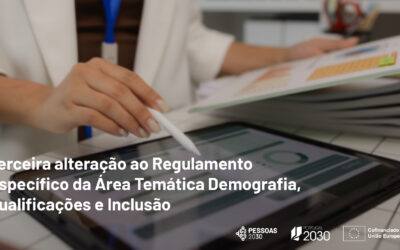 Publicada a terceira alteração ao Regulamento Específico da Área Temática Demografia, Qualificações e Inclusão