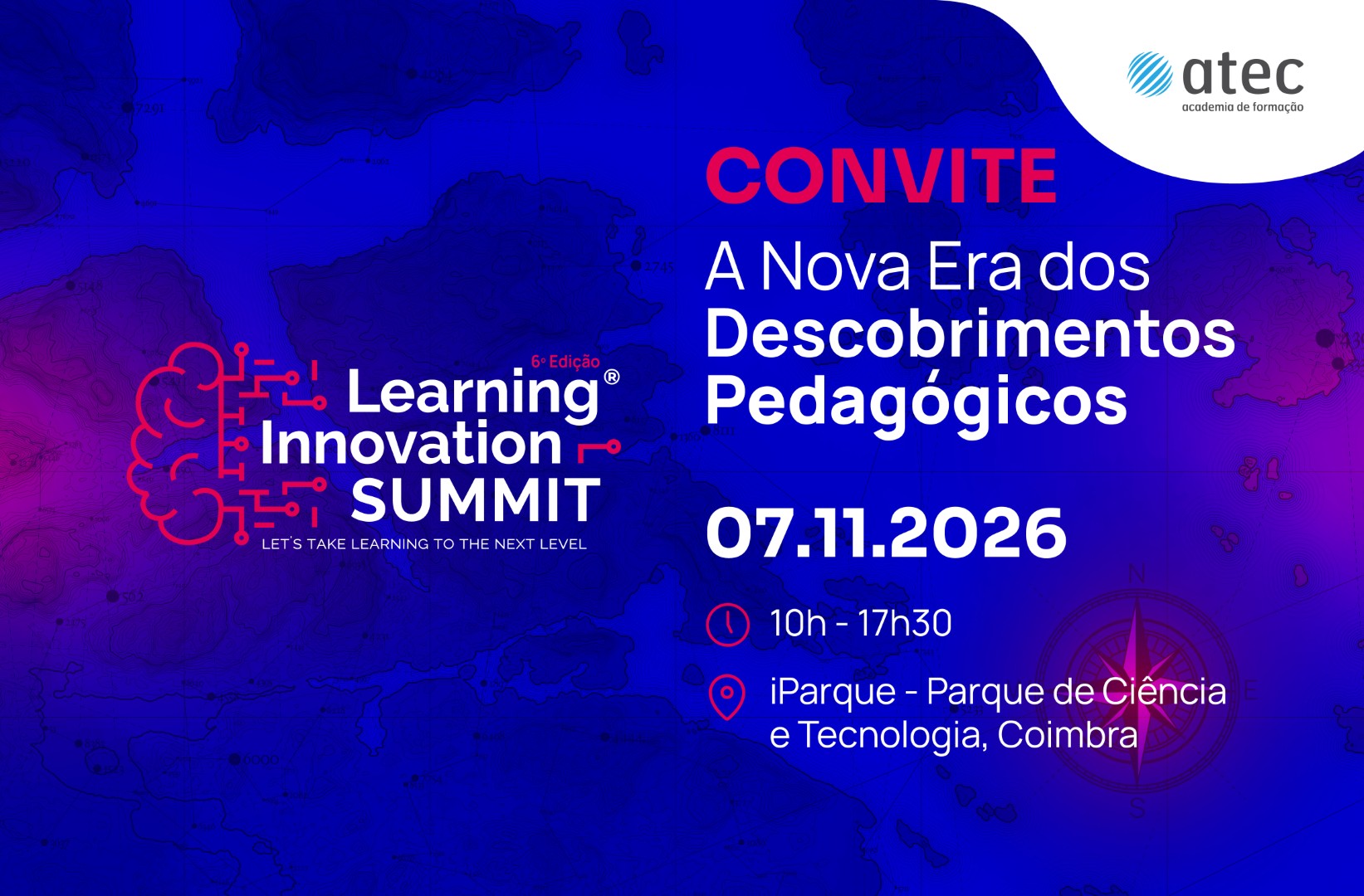 Convite ATEC Learning Innovation Summit _07 Novembro Learning Innovation Summit - 6.ª Edição